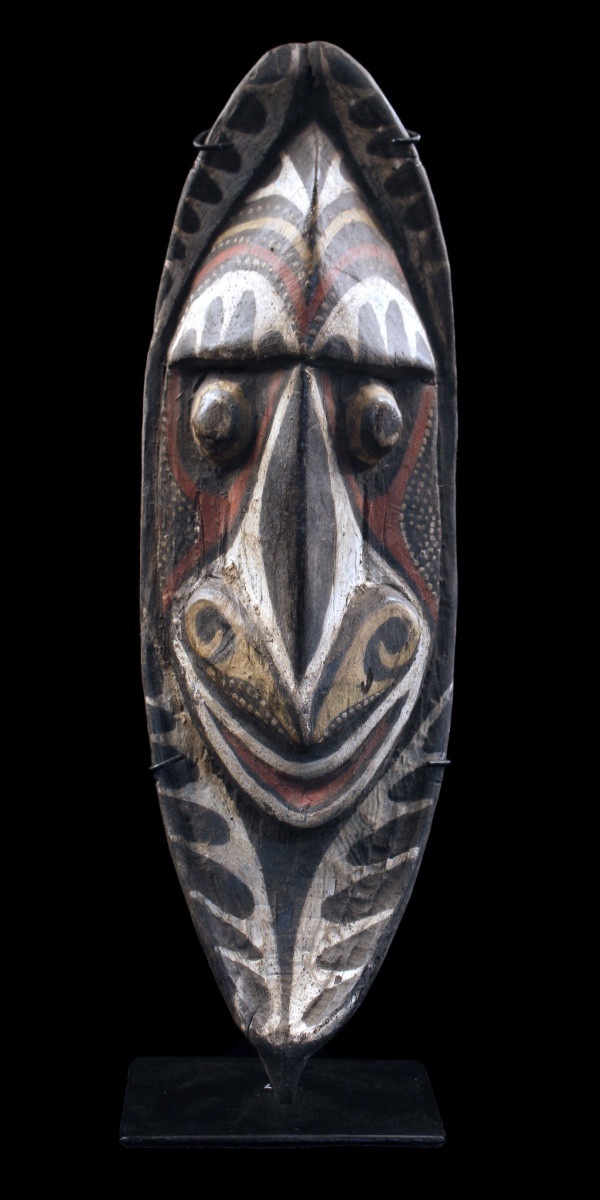 Figure de culte Minja, Papouasie Nouvelle Guinée, Art Océanien, Art Premier, Art Tribal, 49 cm