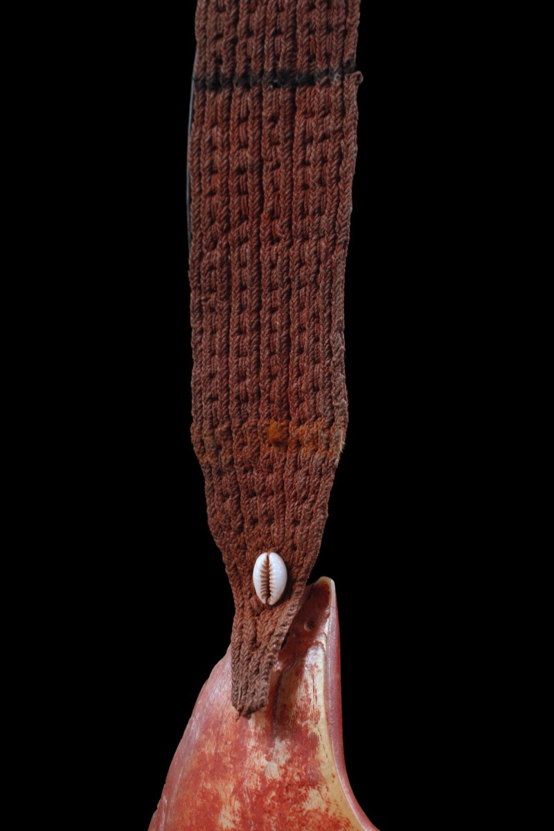 Monnaie d'échange, collier traditionnel, Art Premier, art tribal, Art Océanien, Kina, 43 cm-photo-4