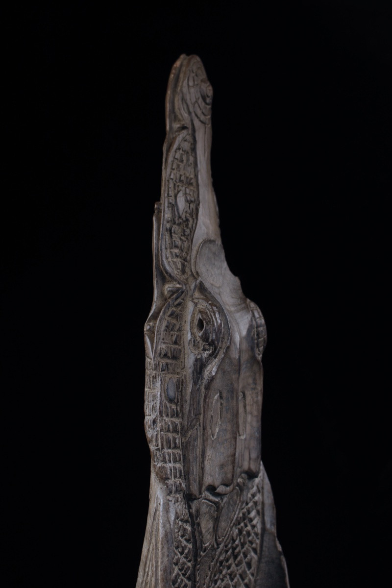 Canoe Prow, Papua New Guinea, Oceania, Tribal Art, Oceanic Art, 79 Cm-photo-2