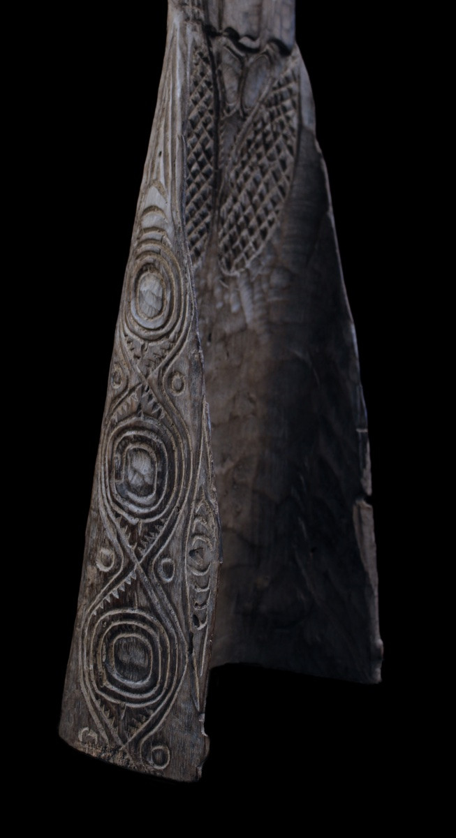Canoe Prow, Papua New Guinea, Oceania, Tribal Art, Oceanic Art, 79 Cm-photo-3