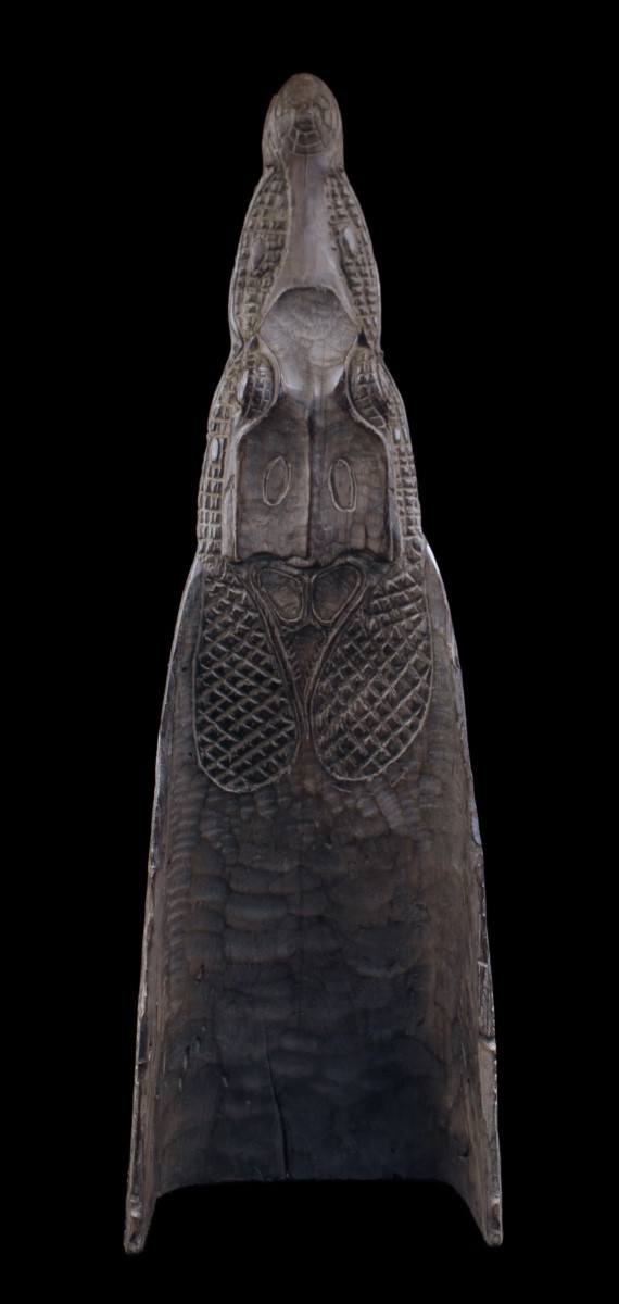 Canoe Prow, Papua New Guinea, Oceania, Tribal Art, Oceanic Art, 79 Cm-photo-4
