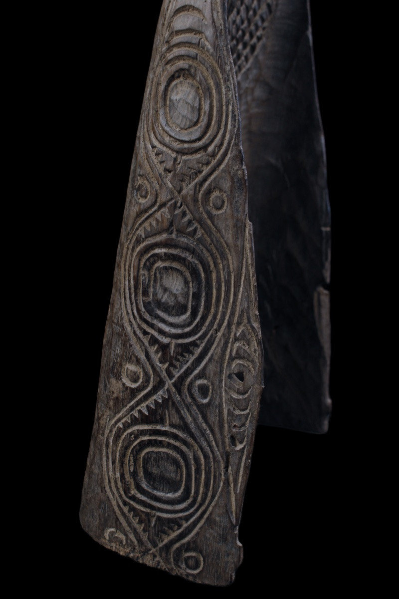 Canoe Prow, Papua New Guinea, Oceania, Tribal Art, Oceanic Art, 79 Cm-photo-2