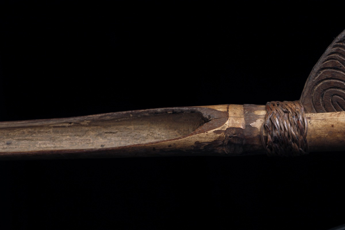  Spear Thrower, Tribal Art, Oceanic Art, Oceania, Papua New Guinea, Primitive Art, 68 Cm-photo-5