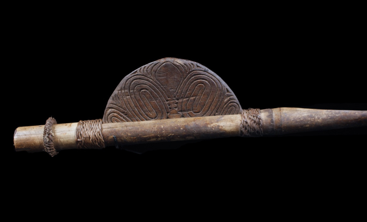  Spear Thrower, Tribal Art, Oceanic Art, Oceania, Papua New Guinea, Primitive Art, 68 Cm-photo-7