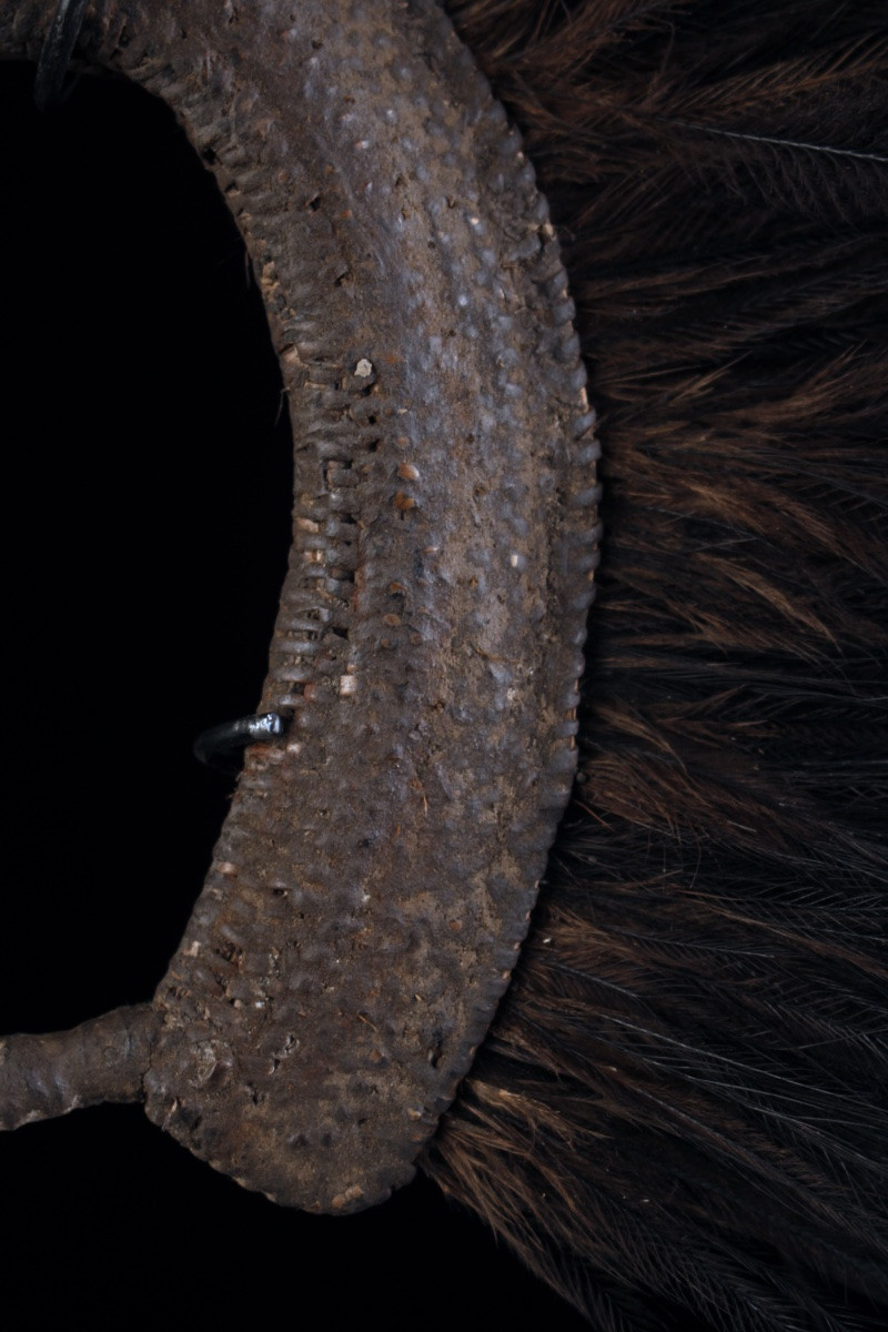 Coiffe de Danse, Art Tribal, Art Océanien, Océanie, costume traditionnel, Env. 55 x 40 cm-photo-3