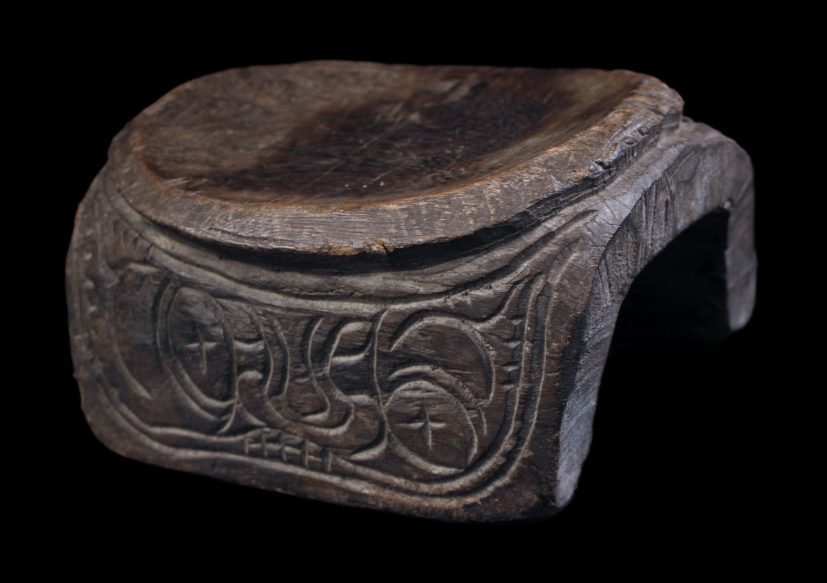 Repose Tête, Art Océanien, Art Tribal, Océanie, Objet Usuel, Art Traditionnel, Sculpture, 23 cm-photo-2