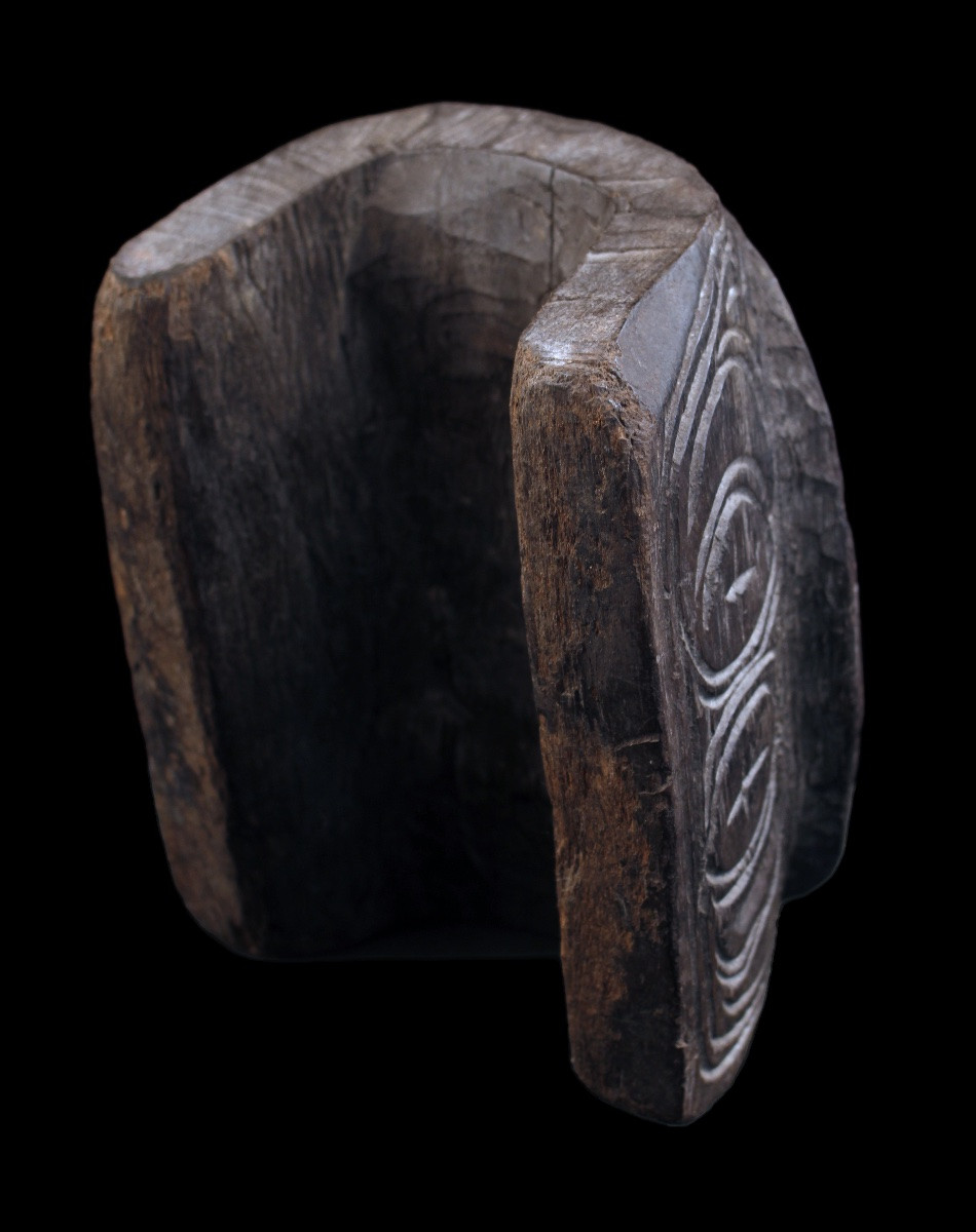 Repose Tête, Art Océanien, Art Tribal, Océanie, Objet Usuel, Art Traditionnel, Sculpture, 23 cm-photo-4