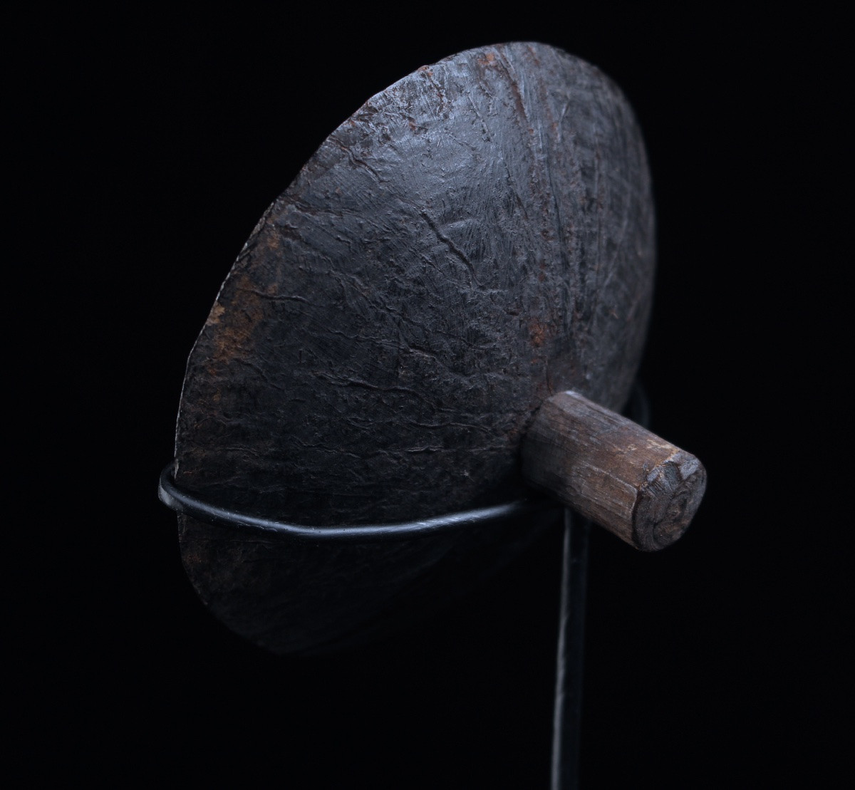 Toupie Rituelle, Papouasie Nouvelle Guinée, Art Océanien, Art Tribal, Océanie, 10,5cm-photo-3