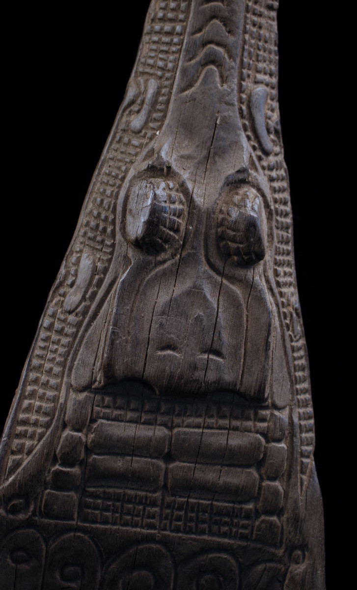 Proue De Pirogue, Papouasie Nouvelle Guinée, Océanie, Art Premier, Art Océanien, 51 cm-photo-3