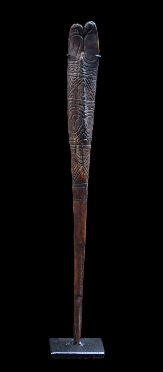 Dague En Os De Casoar, Papouasie Nouvelle Guinée, Océanie, Art Premier, Art Océanien, 33 cm