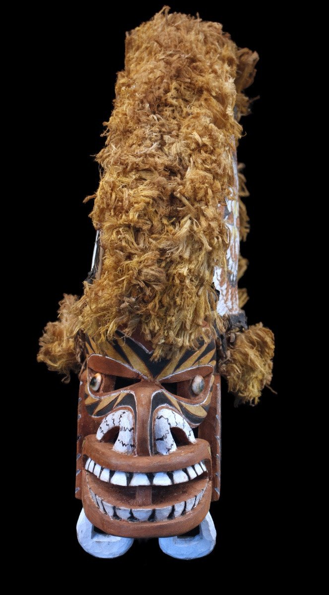 Tatanua Mask, Malagan Mask, Tabar Islands, Oceanian Art, Tribal Art, 51 X 20 X 45 Cm -photo-2