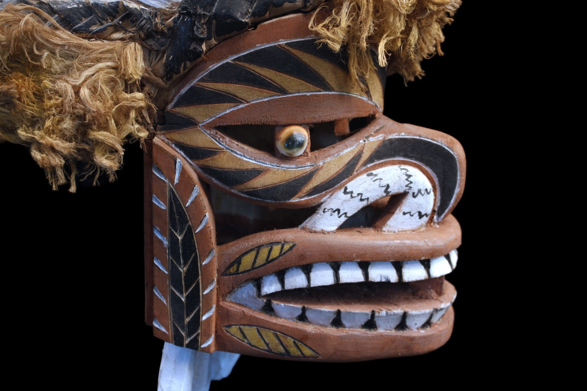 Tatanua Mask, Malagan Mask, Tabar Islands, Oceanian Art, Tribal Art, 51 X 20 X 45 Cm -photo-6