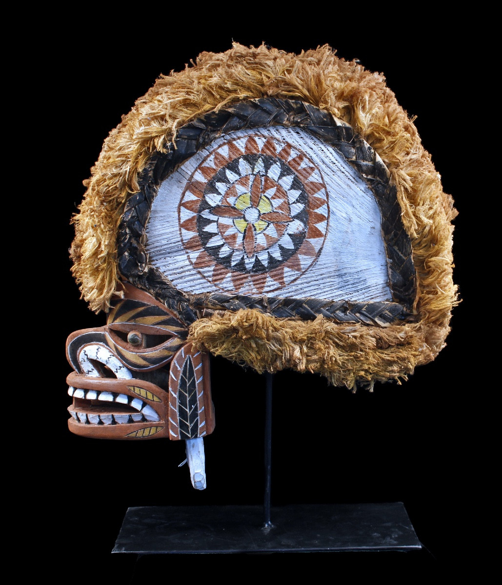 Tatanua Mask, Malagan Mask, Tabar Islands, Oceanian Art, Tribal Art, 51 X 20 X 45 Cm 
