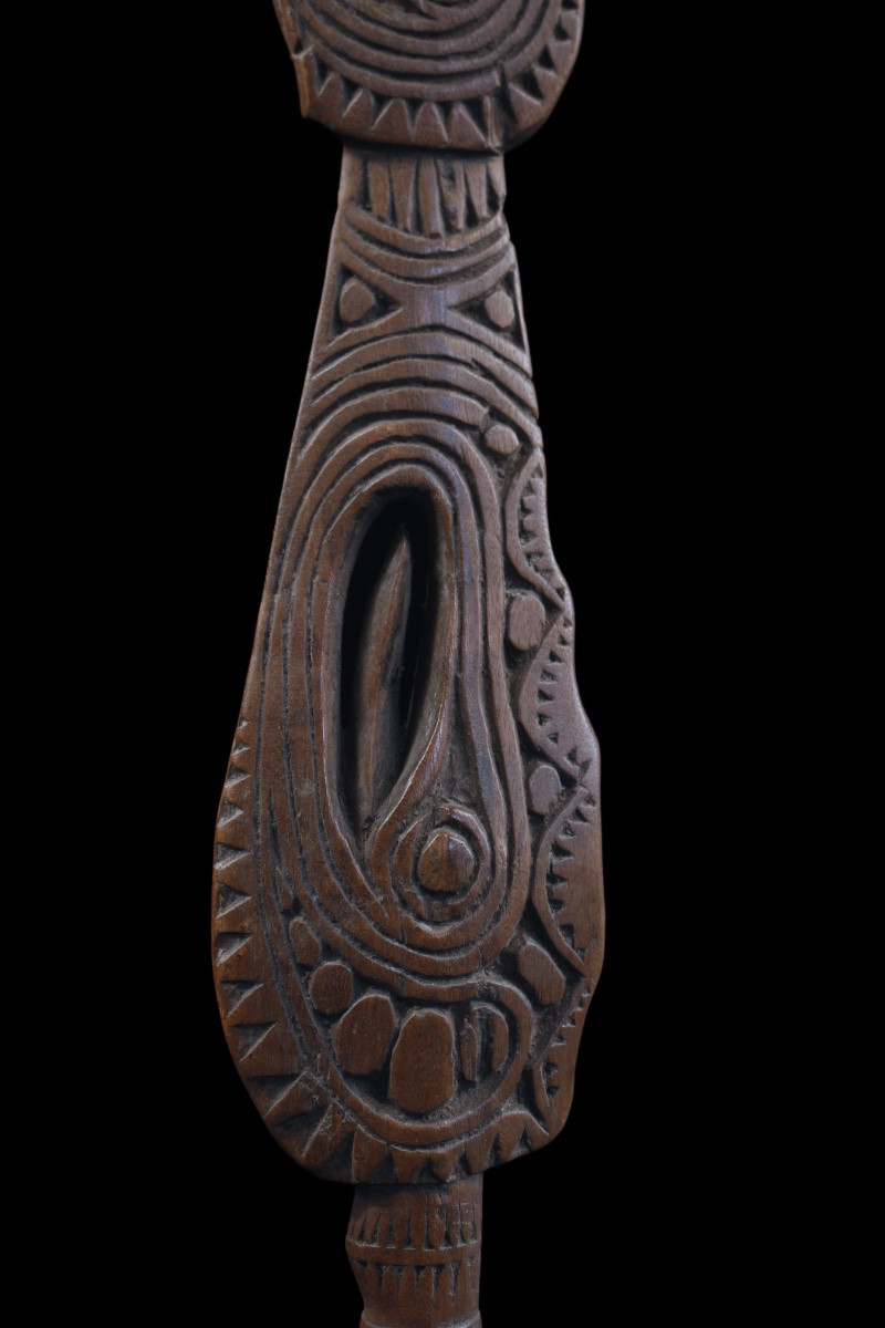 Paddle Fragment, Sepik River, Primitive Art, Oceanic Art, Tribal Art, Oceania, 43 Cm-photo-3