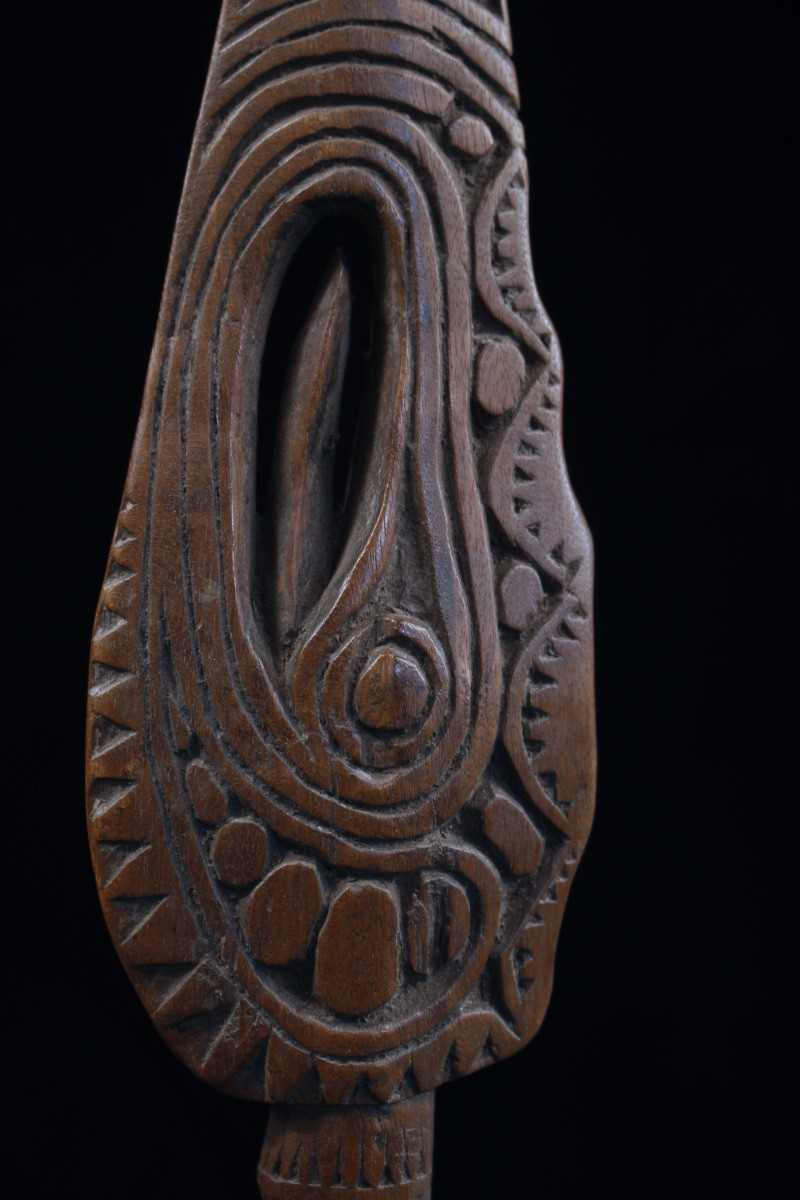 Paddle Fragment, Sepik River, Primitive Art, Oceanic Art, Tribal Art, Oceania, 43 Cm-photo-1