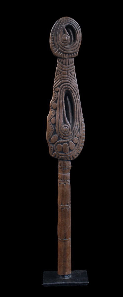 Paddle Fragment, Sepik River, Primitive Art, Oceanic Art, Tribal Art, Oceania, 43 Cm-photo-4