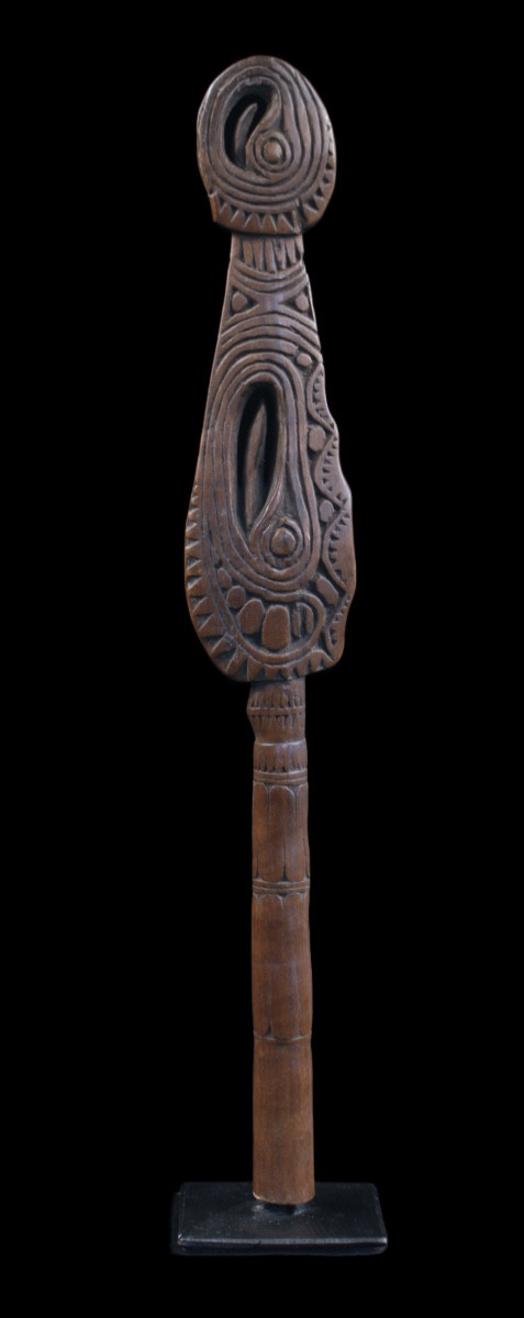 Paddle Fragment, Sepik River, Primitive Art, Oceanic Art, Tribal Art, Oceania, 43 Cm