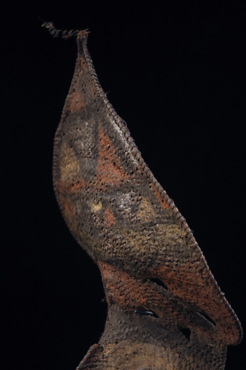 Masque à Igname, Masque, Océanie, Art Premier, Art Océanien, Art Tribal, Vannerie, 40 cm-photo-6