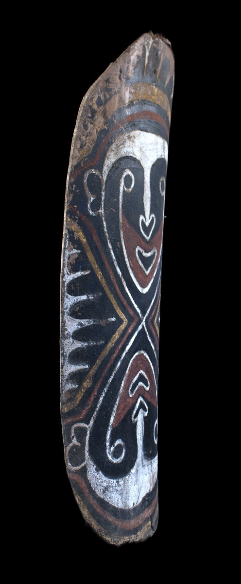 Ecorce Peinte, Blackwater, Art Premier, Art Océanien, Art Tribal, peinture sur écorce, 90cm-photo-5