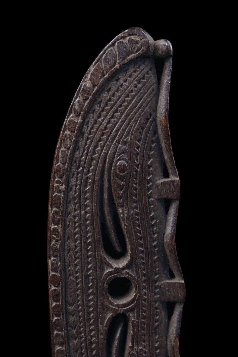 Paddle Fragment, Sepik River, Primitive Art, Oceanic Art, Tribal Art, Oceania, 47 Cm-photo-2