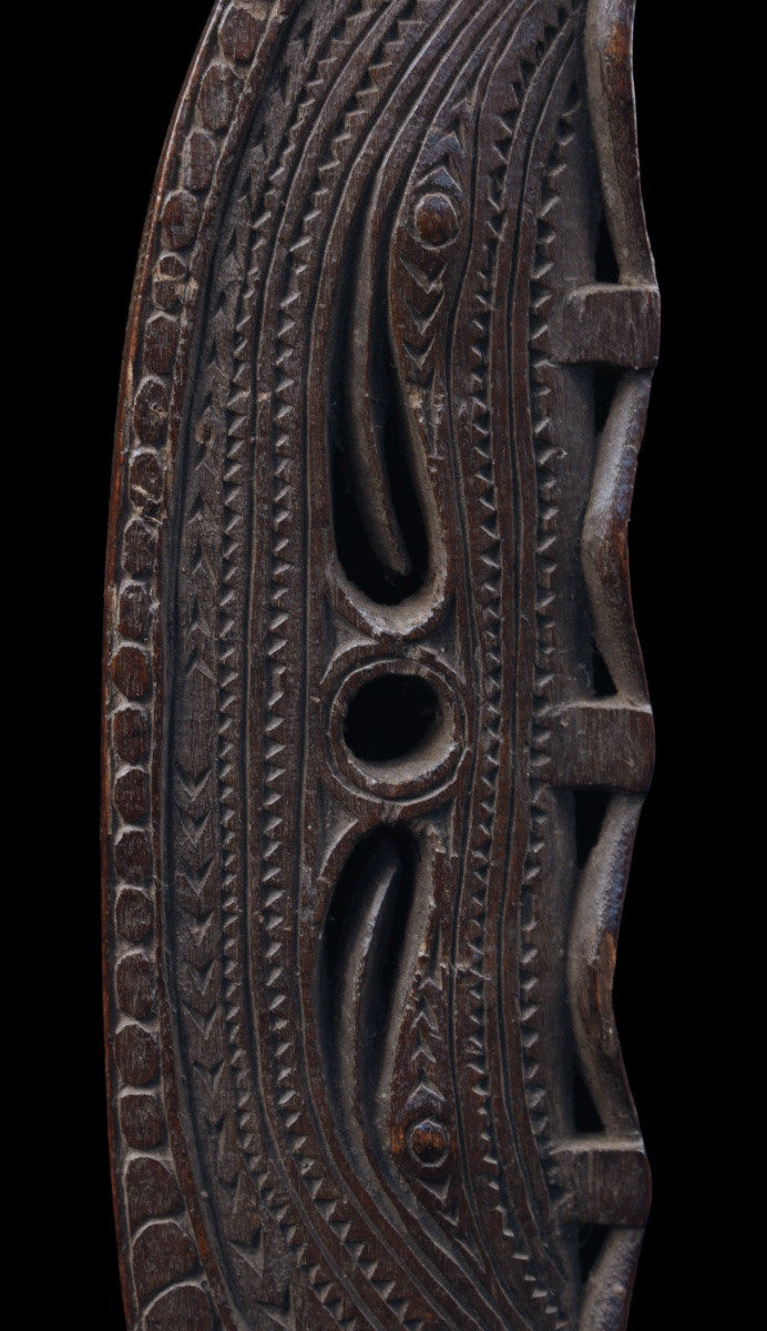 Paddle Fragment, Sepik River, Primitive Art, Oceanic Art, Tribal Art, Oceania, 47 Cm-photo-3
