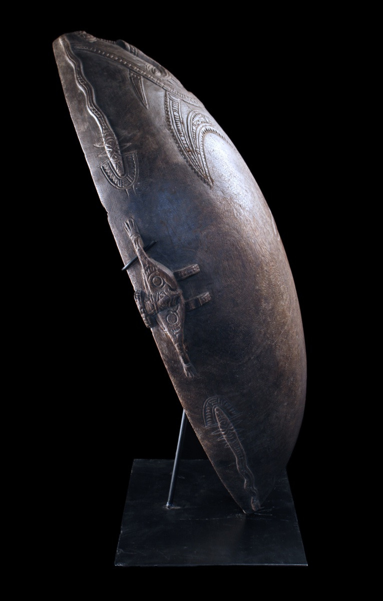 Siassi Bowl, Oceanic Art, Tribal Art, Papua New Guinea, Pacific Art, 101 Cm-photo-3