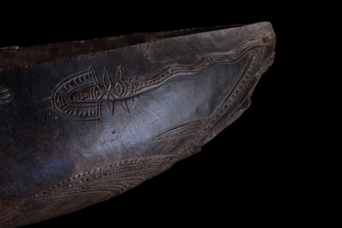 Siassi Bowl, Oceanic Art, Tribal Art, Papua New Guinea, Pacific Art, 101 Cm-photo-5
