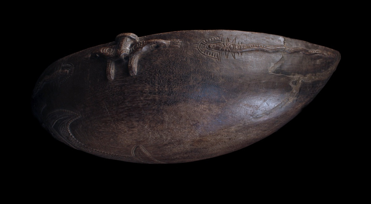 Siassi Bowl, Oceanic Art, Tribal Art, Papua New Guinea, Pacific Art, 101 Cm-photo-6