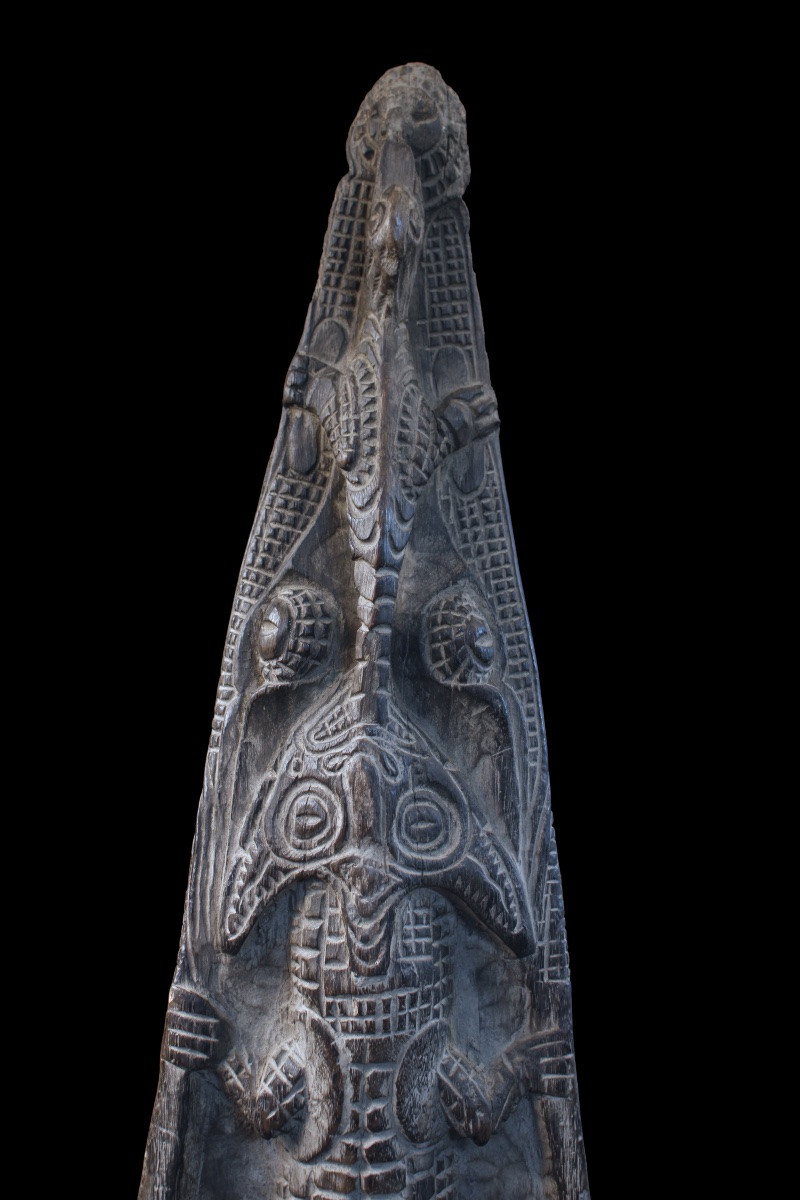 Canoe Prow, Papua New Guinea, Oceania, Primitive Art, Oceanic Art, 147 Cm-photo-2