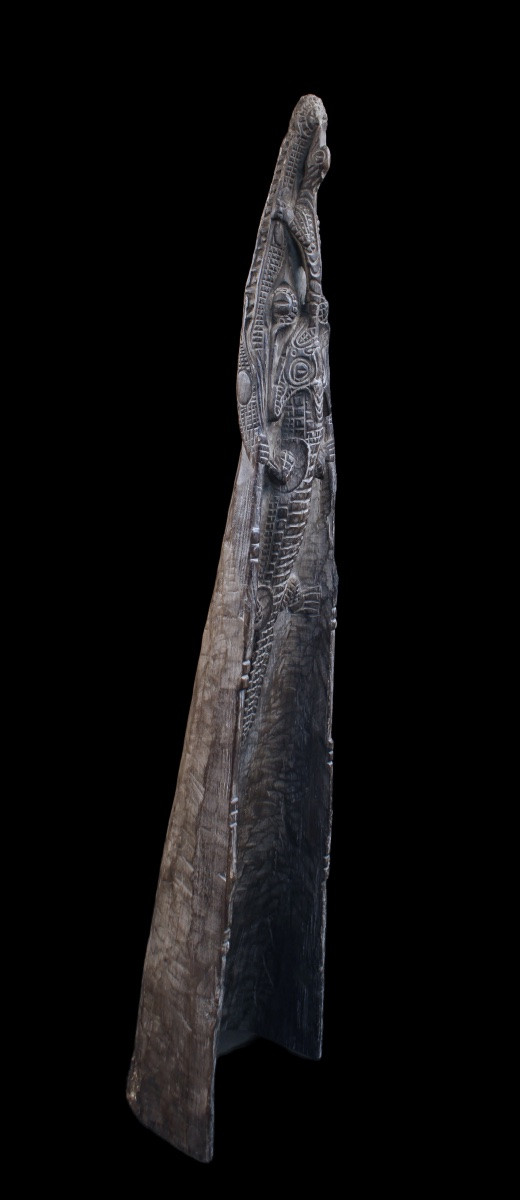 Canoe Prow, Papua New Guinea, Oceania, Primitive Art, Oceanic Art, 147 Cm-photo-3