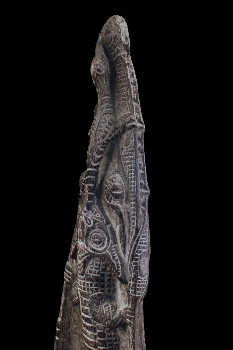 Canoe Prow, Papua New Guinea, Oceania, Primitive Art, Oceanic Art, 147 Cm-photo-3