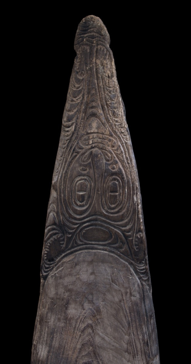 Canoe Prow, Papua New Guinea, Oceania, Primitive Art, Oceanic Art, 147 Cm-photo-4