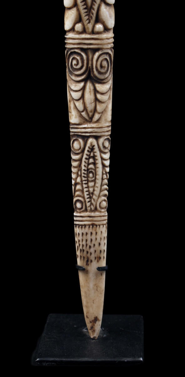 Casoar Bone Dagger, Papua New Guinea, Oceania, Primitive Art, Oceanic Art, 38 Cm-photo-3
