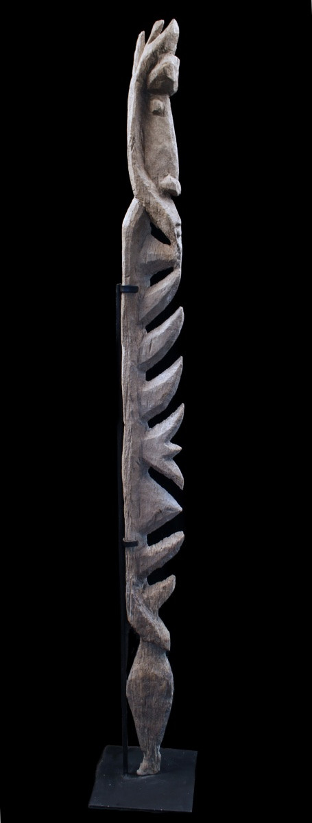 Old Yipwon, Cult Figure, Tribal Art, Oceanic Art, Wood Carving, Oceania, 154 Cm-photo-2