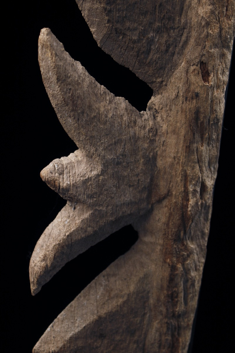 Old Yipwon, Cult Figure, Tribal Art, Oceanic Art, Wood Carving, Oceania, 154 Cm-photo-3