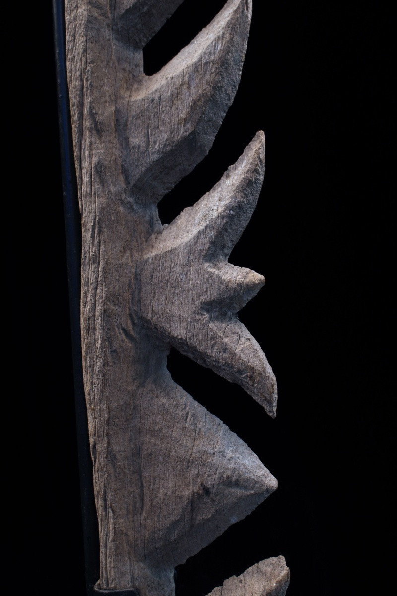 Old Yipwon, Cult Figure, Tribal Art, Oceanic Art, Wood Carving, Oceania, 154 Cm-photo-1