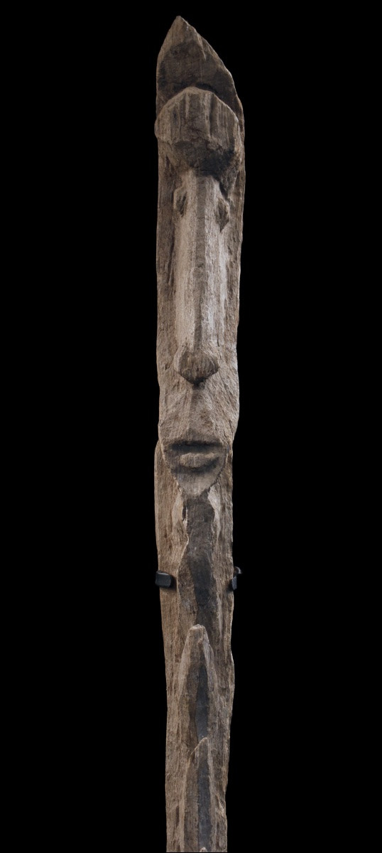 Old Yipwon, Cult Figure, Tribal Art, Oceanic Art, Wood Carving, Oceania, 154 Cm-photo-4