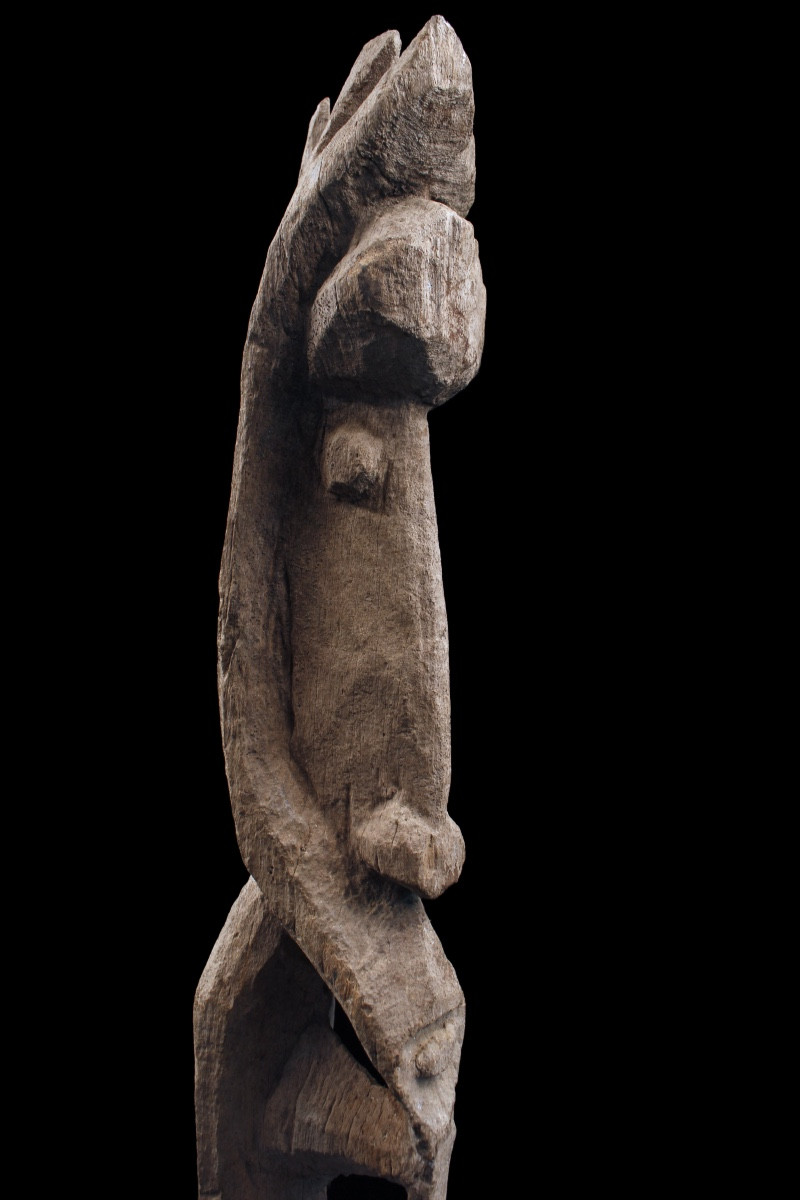 Old Yipwon, Cult Figure, Tribal Art, Oceanic Art, Wood Carving, Oceania, 154 Cm
