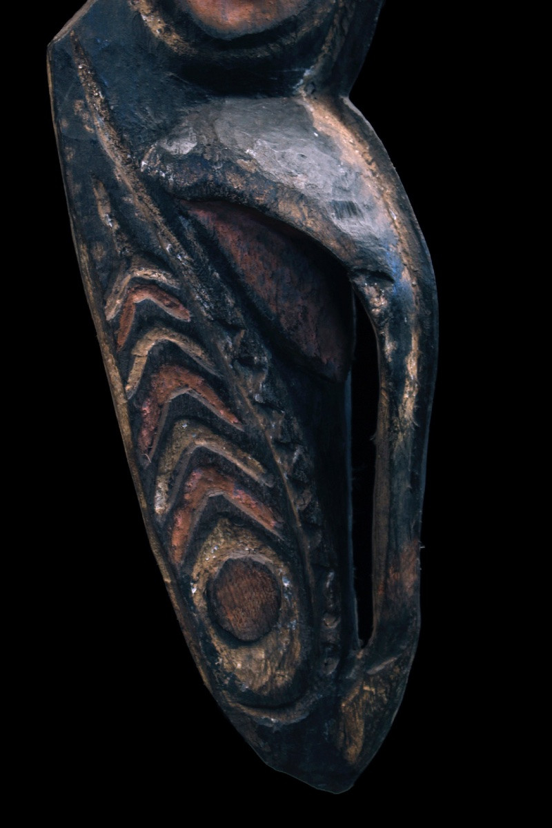 Masque d'Ancêtre, Océanie, Arts Premiers, Art Océanien, Art Tribal, Sculpture, Océanie, 60 cm-photo-2