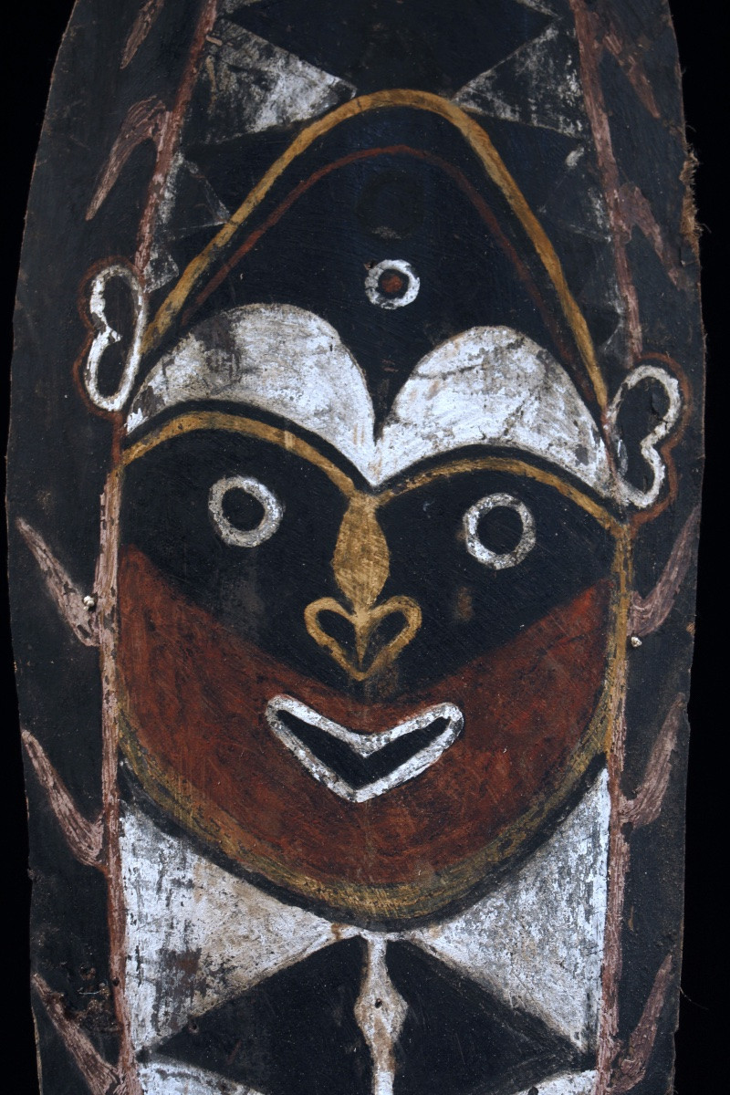 Ecorce Peinte, Art Premier, Art Océanien, Art Tribal, peinture sur écorce, 94 cm-photo-2