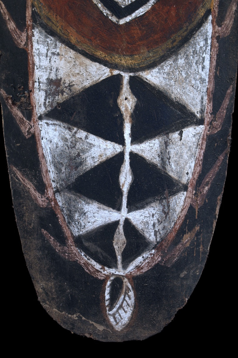 Ecorce Peinte, Art Premier, Art Océanien, Art Tribal, peinture sur écorce, 94 cm-photo-3
