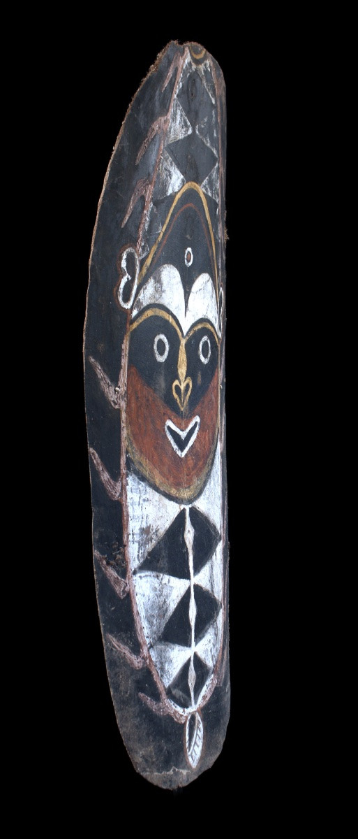 Ecorce Peinte, Art Premier, Art Océanien, Art Tribal, peinture sur écorce, 94 cm-photo-5
