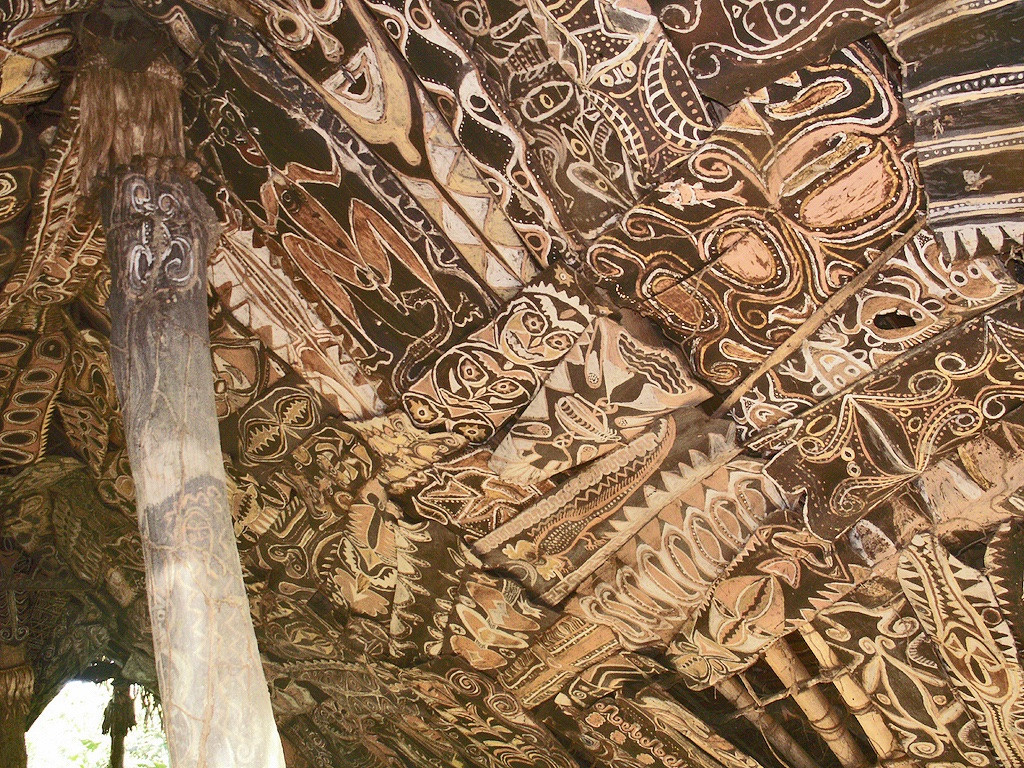 Ecorce Peinte, Art Premier, Art Océanien, Art Tribal, peinture sur écorce, 94 cm-photo-6
