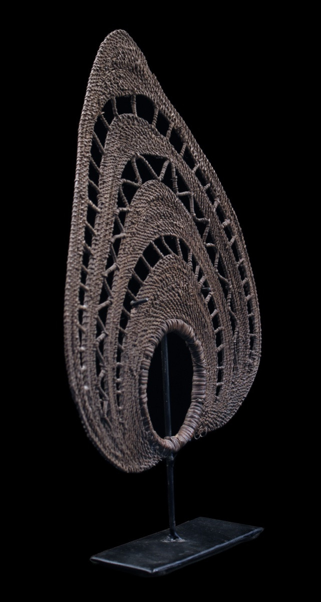 Wagnen Headdress, Tribal Art, Oceanic Art, Oceania, Papua New Guinea, 30 X 24 Cm-photo-1