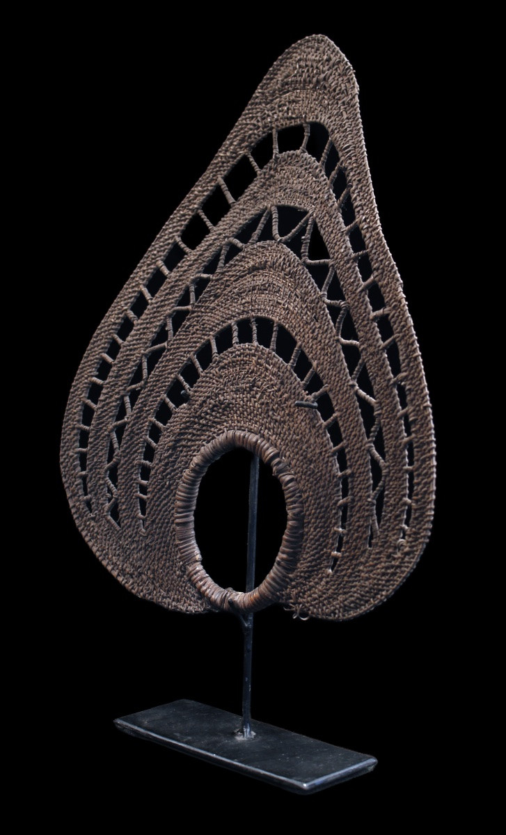 Wagnen Headdress, Tribal Art, Oceanic Art, Oceania, Papua New Guinea, 30 X 24 Cm-photo-2