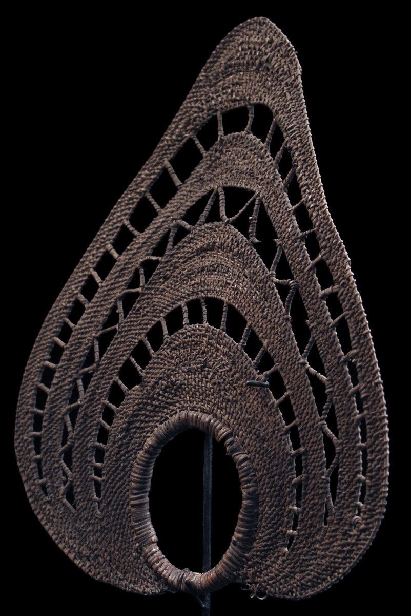 Wagnen Headdress, Tribal Art, Oceanic Art, Oceania, Papua New Guinea, 30 X 24 Cm-photo-3