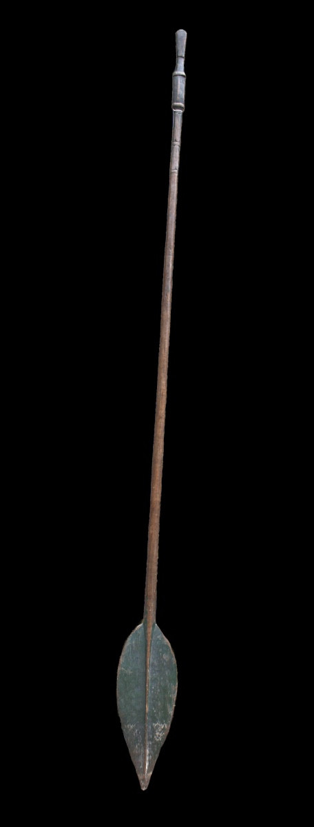 Grande pagaie du fleuve Sépik, Papouasie Nouvelle Guinée, Art Océanien, Art Tribal, 265,5 cm