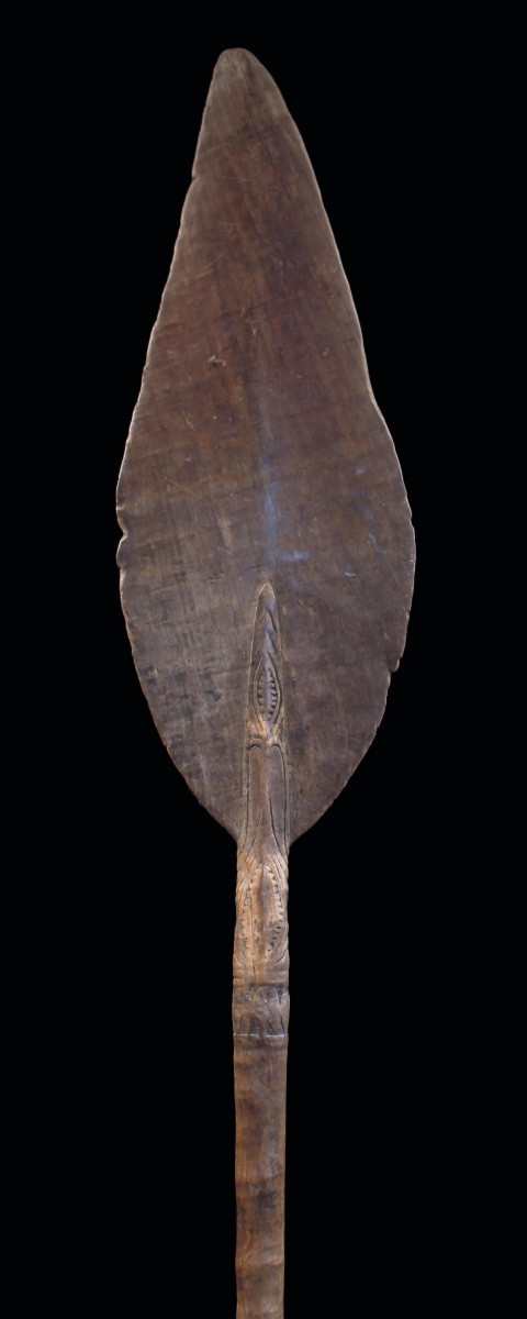 Pagaie du fleuve Sépik, Papouasie Nouvelle Guinée, Art Océanien, Art Tribal, Océanie, 177 cm-photo-3