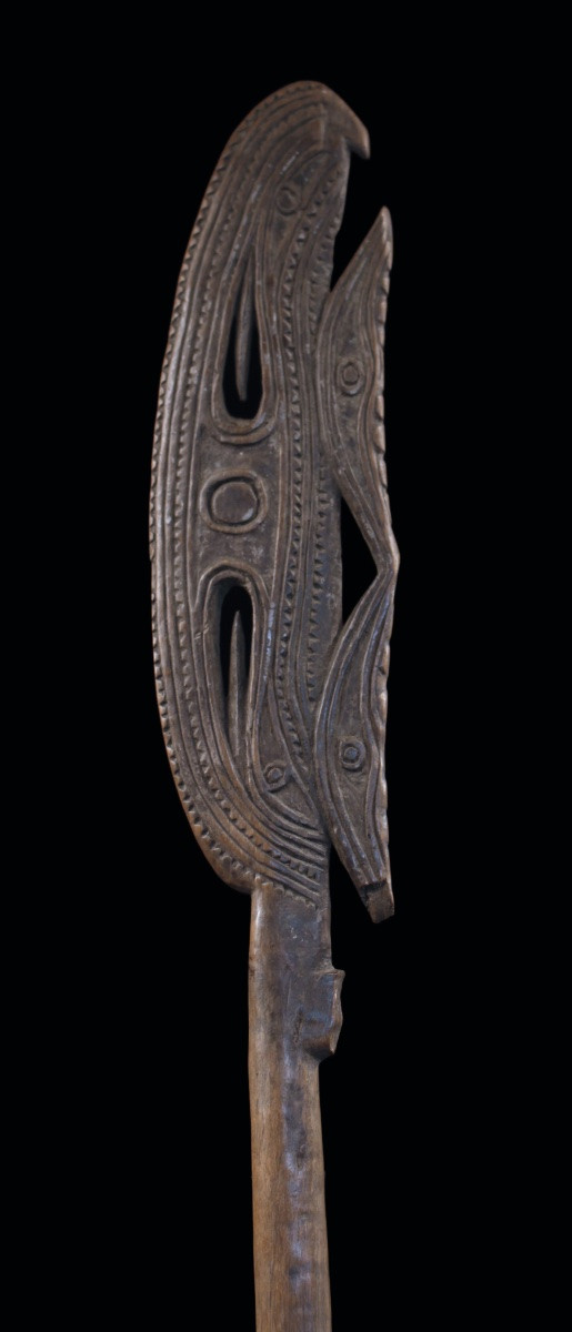 Pagaie du fleuve Sépik, Papouasie Nouvelle Guinée, Art Océanien, Art Tribal, Océanie, 177 cm-photo-4