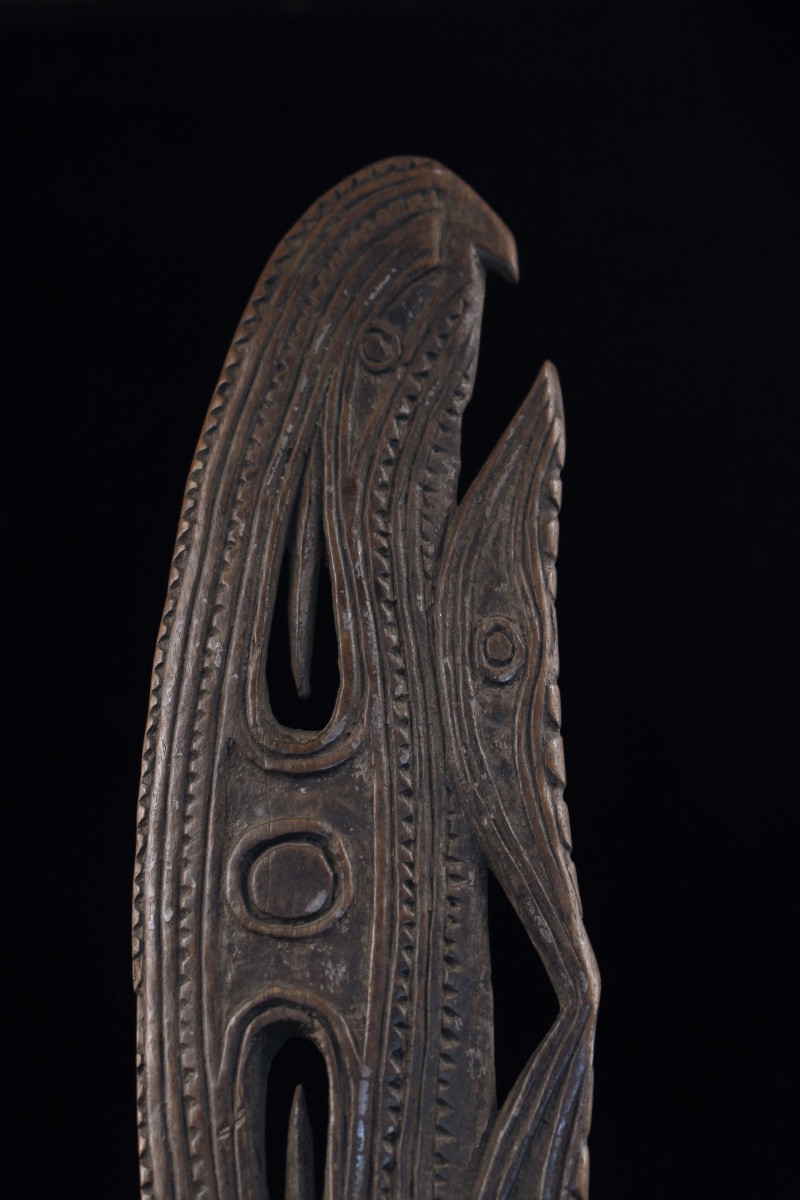Pagaie du fleuve Sépik, Papouasie Nouvelle Guinée, Art Océanien, Art Tribal, Océanie, 177 cm-photo-5